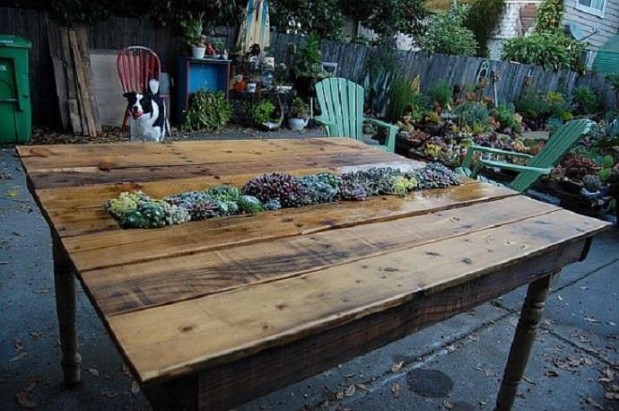 table jardin palette