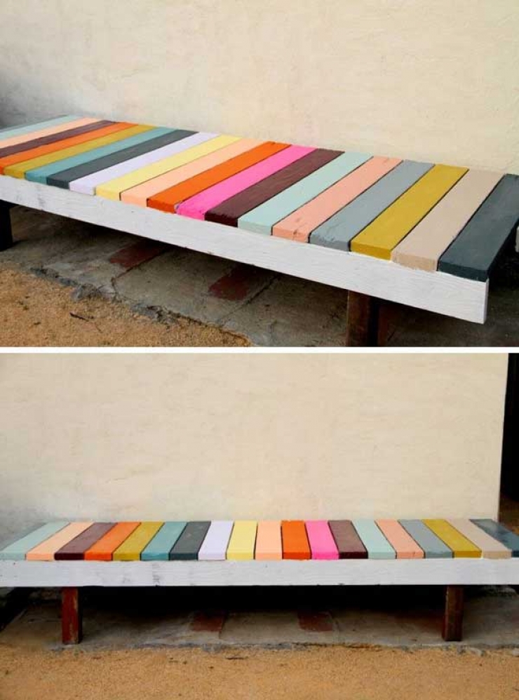 banc en bois de palette